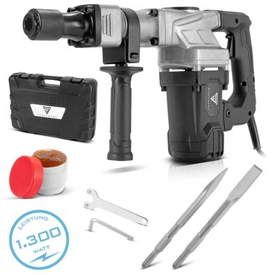 Stahlwerk Abbruchhammer AH-1300 ST mit 1.300 W Leistung, 4.000 Schläge pro Min