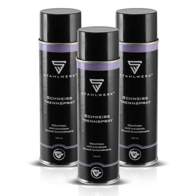 Stahlwerk Schweiß-Trennspray 3er Set multifunktionales Sicherheits-Spray