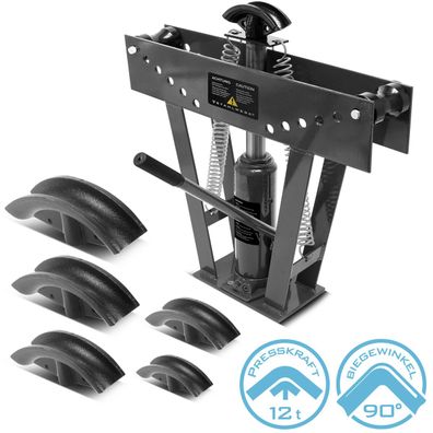 Stahlwerk Rohrbiegemaschine bis 90° 12 t Presskraft hydraulisches Rohrbiegegerät