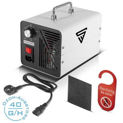 Stahlwerk Ozongenerator OG-40 ST mit 40 g/h, bis 200 qm, Dauerbetrieb und Timer