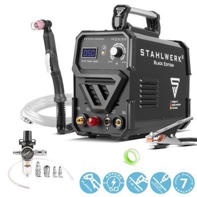 Stahlwerk Plasmaschneider CUT 50 Pilot IGBT mit Pilotzündung und 50 Ampere