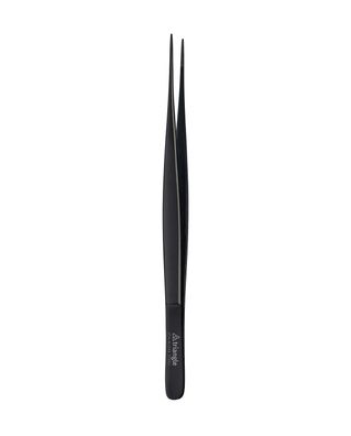 Triangle Präzisionspinzette gerade, 15 cm, schwarz a.K. 50 494 15 01 B
