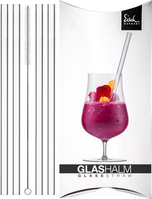 EISCH Glashalm-Set 998/10 kristall (4x) mit Bürste im GK Gentleman 86599810/ 180711