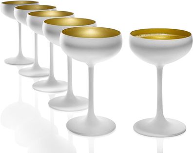 Neuerts Vorteilset: 2 x Stölzle Lausitz 6x Elements Sektschale bronze 273 00 08