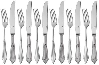 WMF Fächer Dessertbesteck-Set, 12-teilig, Cromargan protect® 3201112830