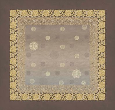 Bassetti Tischdecke TWILL Pallavicino GRIGIO 100% Baumwolle Lizens/Zertifikat: EKO