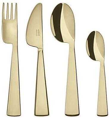 Sambonet Conca Giò Ponti Edelst./PVD Champag. Kinderbesteck 4tlg. S0091-S00549-S15