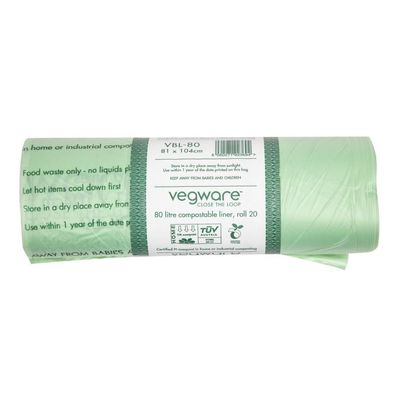 Vegware Biobag Kompostierbare Müllsäcke 80L (240 Stück)