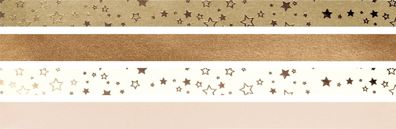 5X Heyda 204875503 Faltstreifen-Set für Fröbelsterne, B/H: 1,5 cm × 45 cm, 120 g/m²