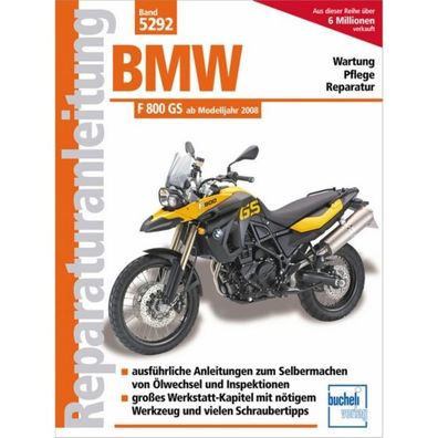 BMW F 800 GS Modelltypen K72 K75 Modelljahre ab 2008 Reparaturanleitung