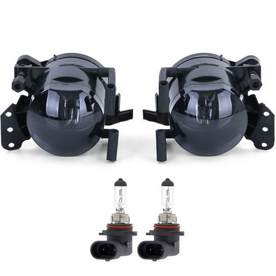 Klarglas Nebelscheinwerfer HB4 Schwarz Smoke passend für BMW 3er E90 E91 ab 05