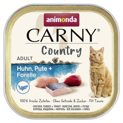 Animonda Carny Country Adult Huhn, Pute & Forelle 64 x 100g