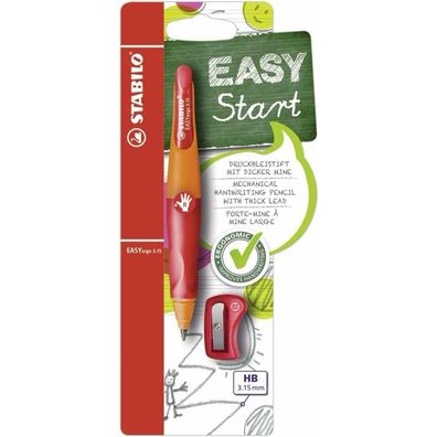 Druckbleistift Easy Ergo 3,15mm R orange-rot Rechtshänder Stabilo
