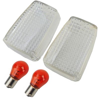 Motorrad Blinkerglas Weiss für Honda CB 1100 650 750 900 CBX 500 CX GL 650 1100