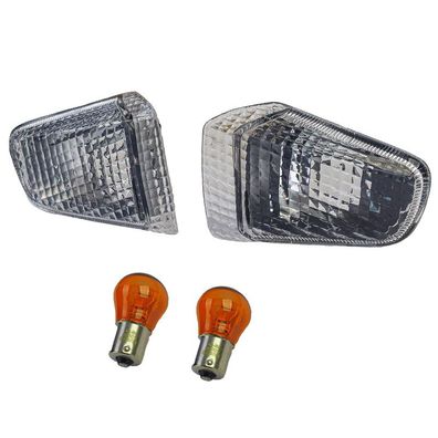 Motorrad Blinker Blinkereinsatz Hinten Klar für Honda VFR 750 SC36 1990-1997