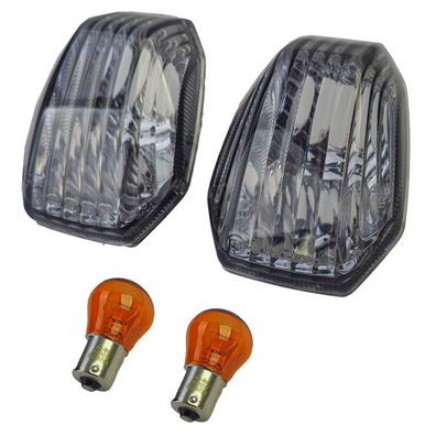 Motorrad Blinkereinsatz Paar Hinten Getönt für Kawasaki ER-6F ABS ER-6N ABS