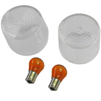 Motorrad Blinkerglas Weiß für Honda CB 100 200 250 350 400 550 750 ST70 SL125 XL