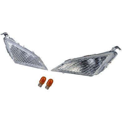 Motorrad Blinker Frontblinker Paar Weiß für Yamaha Majesty 250 2000-2003