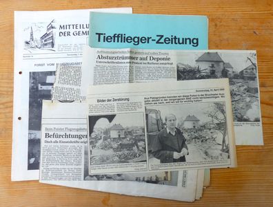 Oiginal Dokumente US-Tiefflieger-Absturz F-16 Katastrophe 1988 in Forst Baden