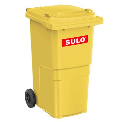 1 x SULO Mülltonne Abfalltonne Müllbehälter 240 Liter Gelb NEU Recycling Behälter