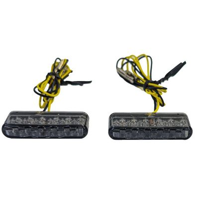 Motorad LED Mini Micro Blinker Streak Getönt Paar Custom mit E-Prüfzeichen