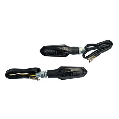 Universal Motorrad LED Blinker Standlicht Set Dominator SMOKE mit E-Prüfzeichen