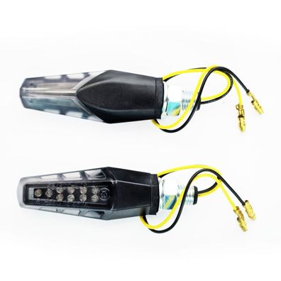 Universal Motorrad LED Blinker Set smoke Phoenix