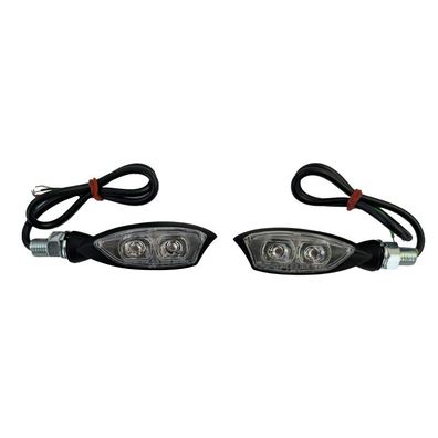 Universal Motorrad LED Blinker Rückleuchten Set Morella SMOKE mit E-Prüfzeichen
