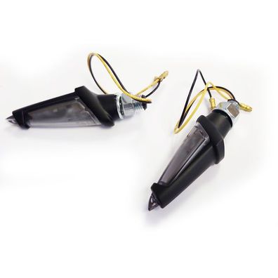 Universal Motorrad LED Blinker Set Cortona SMOKE mit E-Prüfzeichen