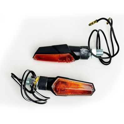 Universal Motorrad Halogen Blinker Set SLAM SMOKE mit E-Prüfzeichen