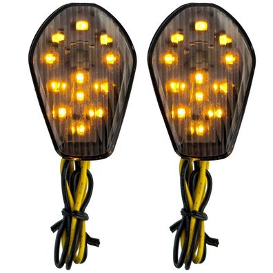 Motorrad LED Blinker Verkleidungsblinker Smoke für Suzuki GSX R 600 750 1000