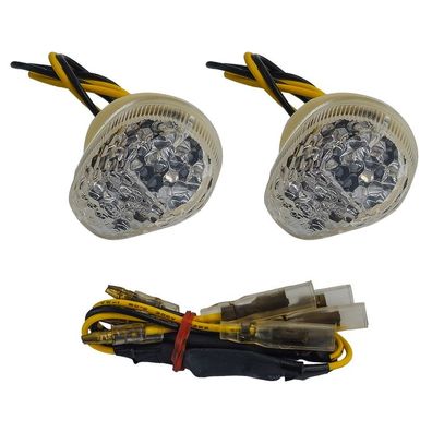 Motorrad LED Verkleidungsblinker Blinker Klarglas für Suzuki GSX 600 F V GN72B