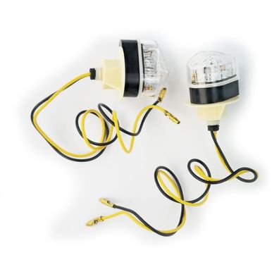 Motorrad LED Klarglas Blinker Verkleidungsblinker für Kawasaki ZX-6R Ninja 98-99