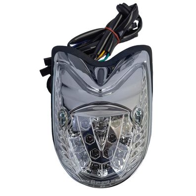 Motorrad LED Rücklicht Blinker Chrom Klarglas für Yamaha XVS 950 Midnight Star