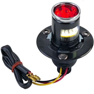 Motorrad LED Rücklicht LUCAS Lampe Klein Classic Schwarz mit E-Prüfzeichen