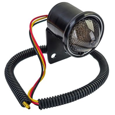 Universal Smoke Motorrad LED Rücklicht Vintage Smoke Schwarz mit E-Prüfzeichen