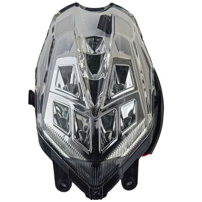 Motorrad LED Rücklicht Klarglas Chrom für Triumph Street Triple 675 2013-2016