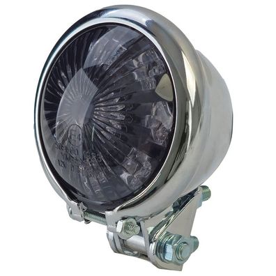 Universal Motorrad LED Rücklicht Bates Style Smoke Chrom mit E-Prüfzeichen