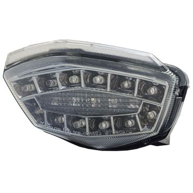Motorrad LED Rücklicht Klarglas Chrom für Kawasaki Ninja 250R EX250 08-11