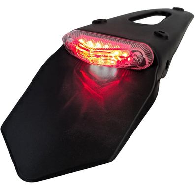 Motorrad LED Rücklicht Kenneichenhalter für Enduro Cross Sumo E-Prüfzeichen