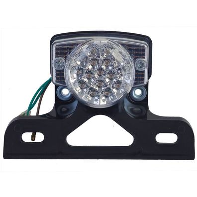 Motorrad Universal Custom LED Rücklicht Revolver mit Kennzeichenhalter + Leuchte