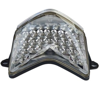 Motorrad LED Rücklicht Klarglas Chrom für Kawasaki Ninja ZX-10R 06-07