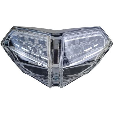 Motorrad LED Rücklicht Heckleuchte Klarglas Chrom für Ducati 848 850 1098 1198