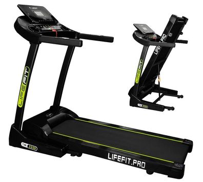 LIFEFIT® Laufband Motorisiertes Joggen 1-17 km/h Automatische Steigung 0-15