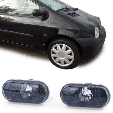Seitenblinker schwarz smoke Paar für Renault 19 Clio 1 2 Twingo Megane 1 Laguna