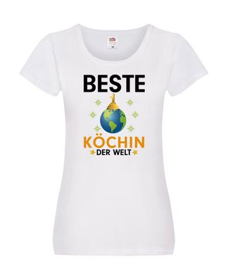 Welt Beste Köchin | Chefköchin | Chefkoch Damen Shirt Weiß