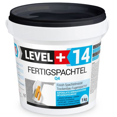 Glättspachtel Gipsspachtel Fertigspachtel Spachtelmasse 1Kg Polymerbasis L+14