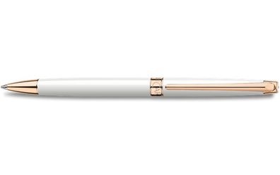 Caran d’Ache Léman Slim Kugelschreiber Weiß, Roségold