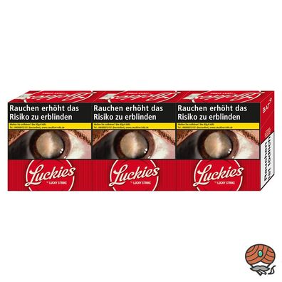 Luckies Crafted 1871 by Lucky Strike RED Zigaretten 3x 58 Stück Hercules Box
