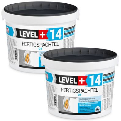 Gipsspachtel Glättspachtel Fertigspachtel Spachtelmasse 5 + 5Kg Polymerbasis L+14